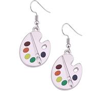 Palette di cartoni animati ciondola l'orecchino artista creativo tavolozza di vernice e pennelli orecchini pendenti per accessori di fascino delle ragazze delle donne Professionale e Moda