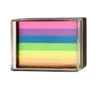 Palette di colori per il viso - 6 colori per il corpo | Kit di colori per il viso arcobaleno | Pigmento lavabile per bambini e adulti, trucco a base d'acqua per feste ed eventi, facile