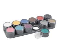 Palette di colori per il viso a base d'acqua, colori assortiti, 12 x 15 ml