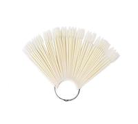 Palette di Colori per Unghie, 50Pcs Display Card a Forma di Ventaglio, Testa Tonda, Strumenti per la Pratica, Set per Nail Design (01)