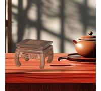 Palette di fiori di fiore piedistallo in legno per teiera da giardino da