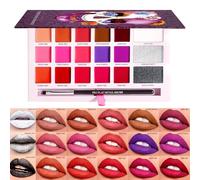 Palette di lucidalabbra, make up,Opaco rossetto 18 colori lucidalabbra - Costume da fidanzata durevole cosmetico texture morbida per appuntamenti, raccolta