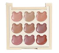 Palette di lucidalabbra, set di 9 tonalità di lucidalabbra, opachi, di lunga durata e ad alta pigmentazione, per adolescenti, studenti e giovani