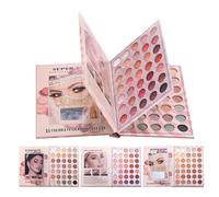 Palette di ombretti - 105 colori opachi, lucenti ed evidenziatori - Palette per trucco formato libro, per donne e adolescenti, serate, viaggi, Halloween, occasioni speciali