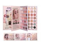 Palette Di Ombretti - 105 Sfumatori Colorati ad Alta Coprenza e Lunga Tenuta | Per Occhi A Forma Di Libro,Per Donne E Ragazze Per Feste Viaggi Festival E Occasioni Speciali Per Tutti I Giorni E