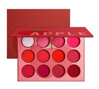 Palette di ombretti 20pcs / lot Red Eyeshadow Palette Cosmetici Cute Blush Eye Shadow Paletta ombretto personalizzato con logo Palette di ombretti(Rose Red)