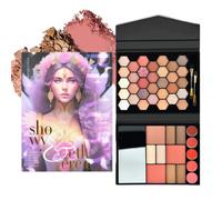 Palette di ombretti, 46 colori, evidenziatori a lunga durata, per donne e ragazze, per Halloween, uso quotidiano, feste e viaggi