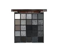 Palette di ombretti fumosi - 25 colori Shimmer Shimmer Black Smoky Honeshadow | Ombra in polvere, kit oculare fumoso gotico, ombretto da tono fresco per donne principianti