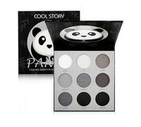 Palette di ombretti fumosi a 9 colori opaco e glitter tonalità nero grigio argento ombretto set per look goth