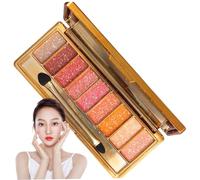 Palette di ombretti glitter, ombretto da luccichio professionale a 9 colori, ombretto scintillante a prova di sudore impermeabile per Halloween/Birthenti/San Valentino, ombretto glitter Style2