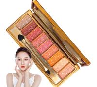 Palette di ombretti glitter, ombretto da luccichio professionale a 9 colori, ombretto scintillante a prova di sudore impermeabile per Halloween/Birthtine/San Valentino (Style2)