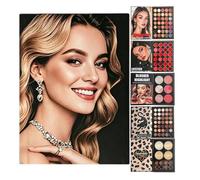 Palette di Ombretti Illuminante Viso a Forma di Libro dalla Lunga Durata | Ombretto Trucco Per La Bellezza Quotidiana, Gli Appuntamenti, Le Feste, Gli Spostamenti, Gli Eventi Ed I Viaggi