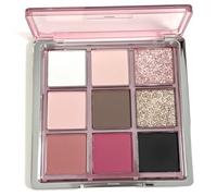Palette di ombretti smokey a 9 colori con tavolozza neutra glitterata, opaca e brillante per il trucco dal giorno alla notte Stile 2