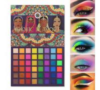 Palette di ombretti UCANBE con 48 colori, palette di ombretti dai colori intensi e a lunga durata, palette di ombretti impermeabili, opachi e brillanti MULTICOLORE: la palette di ombretti UCANBE da 48