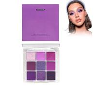 Palette Di Ombretti Viola,Palette Ombretti Professionali,Ombretto Smoky Trucco Viola,Palette Di Ombretti Con Glitter Viola,Palette Di Ombretti Smokey Mattes,Con Specchio,Impermeabile