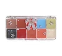 Palette Di | Palette Di Lucidalabbra | 10 Colori Matte Di Contouring Estetico - Lucidalabbra Color Gelatina, Idratante Morbidi A Lungo Duratura Pallet, Kit Di Trucco Idratante Per Do