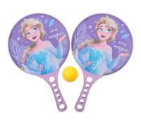 Palette di plastica per bambini, racchette da gioco da giardino + pallina di gomma (DISNEY Frozen, 33 cm)