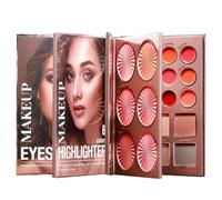 Palette di trucco Libro - di bellezza Nomadi per viaggio,Palette di trucco libro portatile per viaggi | Per donne, ragazze, principianti, casa, quotidiano, viaggio, appuntamenti, scena