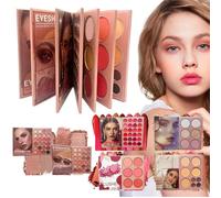 Palette di trucco - lunga durata portatile multi-colori | Palette trucco viso completo donna con blush | per tutti i giorni serali incontri, servizio fotografico, matrimonio compleanno donne