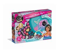 Palette di Trucco per Bambine Clementoni Crazy Chic Sirena con Specchio in Custodia a Cuore Iridescente