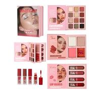 Palette Di Trucco Rossetto a 3 Pieghevole a Lunga Durata | Palette Highlighter E Blush Per Donne Mature, Matrimoni, Balli, Uffici, Feste, Appuntamenti, Viaggi, E Spostamenti
