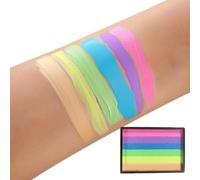 Palette Di Vernice Per Il Viso - Kit Di Vernice Per Viso Professionale | Set Di Acquerelli Per Trucco A 6 Colori | Palette Di Colori Per Il Corpo Per Il Matrimonio Di Carnivale Halloween Concerto Nata
