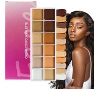 Palette Fondotinta | Palette Contour Crema 12 Colori - Trucco Viso per Ufficio Matrimoni Eventi Serate Pelle Matura e Contorno Occhi