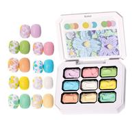 Palette gel per unghie scolpite - gel di vernice per unghie, set di smalti artistici per manicure | Palette d'arte a 9 colori set per decorazione per manicure disegnare sculture modellatura