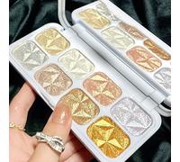Palette illuminante, set di illuminanti per il viso a 8 colori, bronzer glitterato brillante e kit per contouring per truccatori professionisti