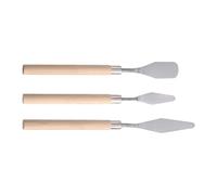 Palette Knife, Stainless Steel Pallet Knife with Wooden Handle for Sturdy, Mixing Knife for Acrylic Oil Painting, Watercolor, Artists, Beginner, 16.5cm