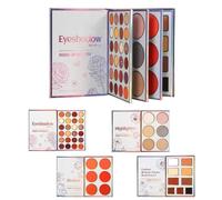 Palette Libro Di Trucco - 4 Strati Multifunzionale 45 Colori,Palette Illuminante E Fard Stile Libro | Per Uso Quotidiano Viaggio Appuntamenti Pendolarismo Scatto Fotografico Compleanno Natale