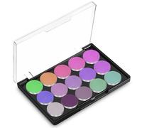 Palette Magnetica Vuota Nera in Plastica con Coperchio Trasparente | Superficie Liscia, Base Magnetica, per Cialde Ombretto e Illuminante, da Viaggio e Uso Professionale