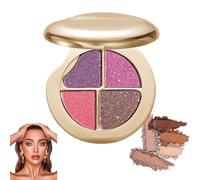 Palette occhi e guance Glow Wardrobe, ombretti e illuminanti per il trucco, illumina e definisce il viso, si sfuma facilmente, adatta anche ai principianti