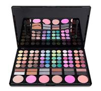 Palette Ombretti, FantasyDay 78 Colori Waterproof Neutri Caldi Tavolozza di Trucco Occhi Opaco e Luccicante in Polvere Set Eyeshadow Palette Set di Trucchi #1 - Natale Regalo Surprise Makeup Gift Set