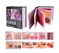 Palette Ombretti Pigmentati Blush Opaco Shimmer, Illuminante e per | Book Palette Trucco Viso Completo Per Ufficio Viaggio Campeggio Festa Compleanno Matrimonio Appuntamento Natale Ha