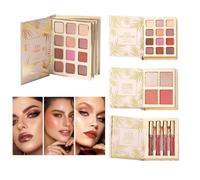 Palette Per Il Trucco 12 Colori Di Ombretti Per Makeup Degli Occhi | per Ombretti con 4 Fard e 4 Liquidi Per Viaggi Feste Palco E Fotografia