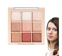 Palette per il trucco degli ombretti - Palette per gli ombretti per il trucco | Palette di ombretti Shimmer Shimmer creativi, trucco per occhi nudo multicolore naturale a lunga durata, ombretto per pr