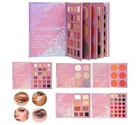 Palette Per Il Trucco,Rossetto In Polvere Impermeabile E Sfumabile - Set Palette di Ombretti per Trucco - Per Compleanno Natale Viaggio Ufficio Festa Matrimonio Shopping Vacanza All'aperto