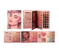 Palette per trucchi a viso intero, 105 colori, impermeabile, pieghevole, palette di trucchi con brillantini, per artisti, donne mature, matrimoni, balli, appuntamenti, viaggi, quotidiana