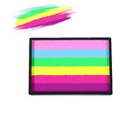 Palette per trucco professionale da 50 g arcobaleno e pastello diviso, eyeliner a base d'acqua, eyeliner grafico Hydra, per body painting, non tossico e lavabile, ideale per