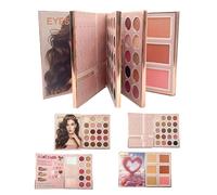 Palette Trucco a Libro da Viaggio - Forniture Trucco Multifunzionali | Blush E Contorno Da Viaggio - Per Viaggiatori Principianti Artisti Sposi Amanti della Bellezza Feste Matrimonio Eventi Speciali