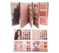 Palette Trucco a Libro da Viaggio Prodotto Per Trucco Viso Multifunzionale | Blush E Contorno Da Viaggio Per Studenti Principianti Professionisti Artisti Sposse Amanti Bellezza Routine Feste