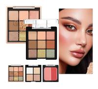 Palette Trucco - Set Trucco con Ombretti Blush e Highlighter - Ideale per Fotoritocco Serata Speciale e Viaggio