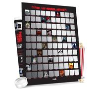 Palettes and Prints Top 100 film horror Scratch Off poster - Poster di film mozzafiato opera d'arte fatta a mano, regalo per gli innamorati, memorabilia spaventoso