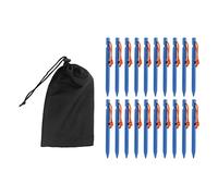 Paletti a forma di V Corde con picchetti per carichi pesanti Accessori da campeggio all'aperto per un lancio sicuro (Blu)