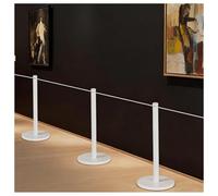 Paletti Bassi Per Il Controllo Della Folla - Kit Di Paletti E Corde Per Delimitazione Aree - Pali Di Sicurezza, Adatti Per Musei, Mostre D'arte Ed Eventi(Bianco,32x45cm-38mm)