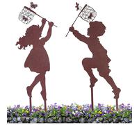 Paletti decorativi da giardino, con finitura resistente agli agenti atmosferici, compatibili con le decorazioni primaverili.