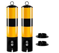 Paletti Delimitazione Delineatore Di Plastica Dissuasore Di Sicurezza Del Traffico, Barriera Di Parcheggio, Barriera Di Parcheggio Portatile For La Gestio(Yellow-2)