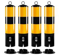 Paletti Delimitazione Delineatore Di Plastica Dissuasore Di Sicurezza Del Traffico, Barriera Di Parcheggio, Barriera Di Parcheggio Portatile For La Gestio(Yellow-4)
