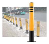 Paletti delimitazione Paletti delimitatori di traffico gialli riflettenti, Dissuasore riflettente di parcheggio rotondo per vialetti, marciapiedi, ristoranti, alberghi e parcheggi (Color : 4pck, Siz